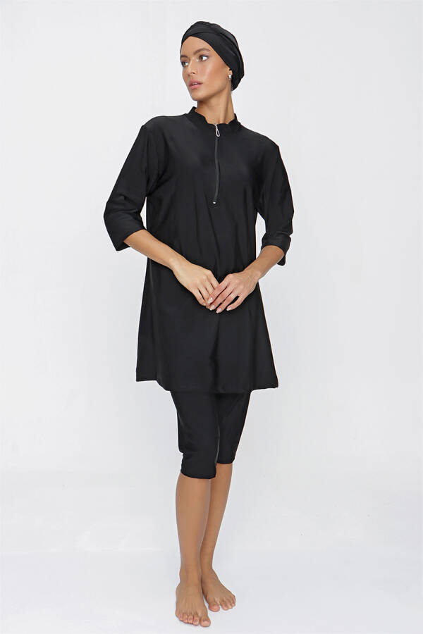 Siyah Basic Tesettür Mayo - 4