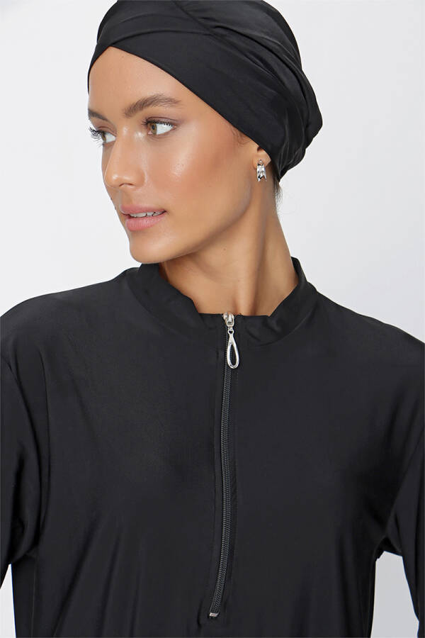 Siyah Basic Tesettür Mayo - 5