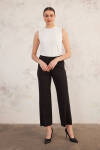 Siyah Rahat Kesim Pantolon - 2