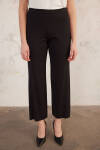 Siyah Rahat Kesim Pantolon - 6