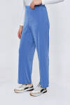 Mavi Örme Rahat Kesim Pantolon - 3
