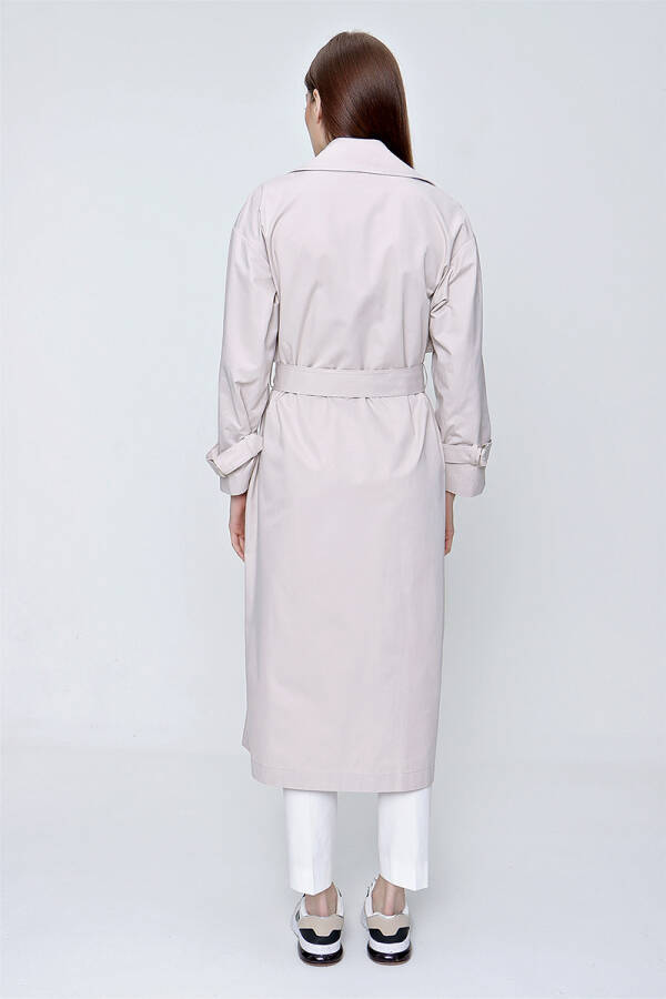 Taş Rüzgarlık Detaylı Trençkot - 6