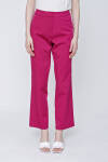 Fuşya Pamuk Gabardin Kumaş Beş Cepli Pantolon - 4