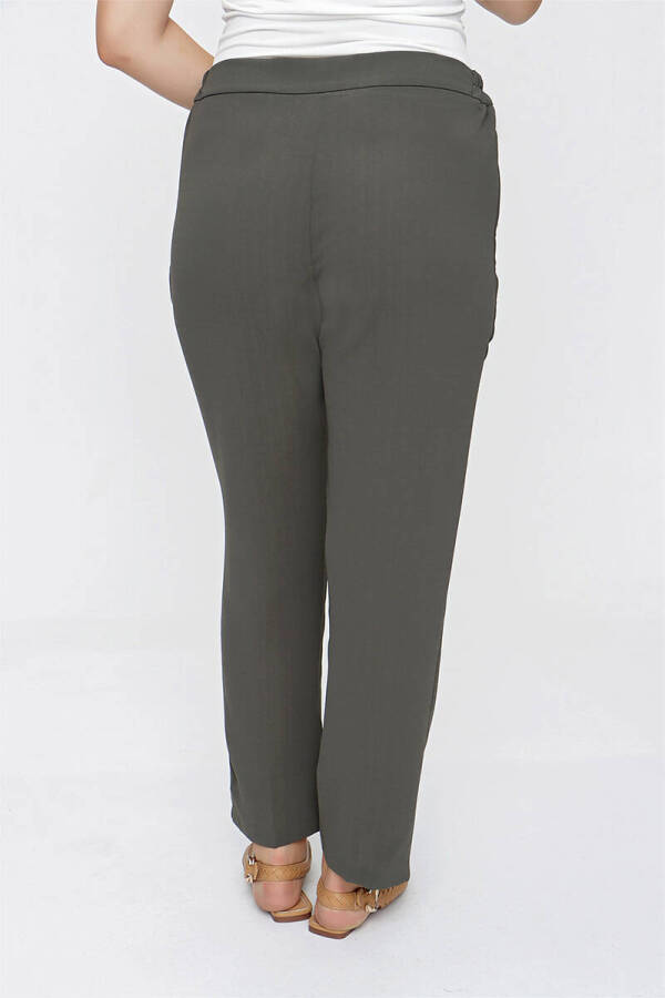 Haki Krep Pantolon - 5