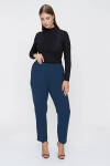 Lacivert Krep Pantolon - 2
