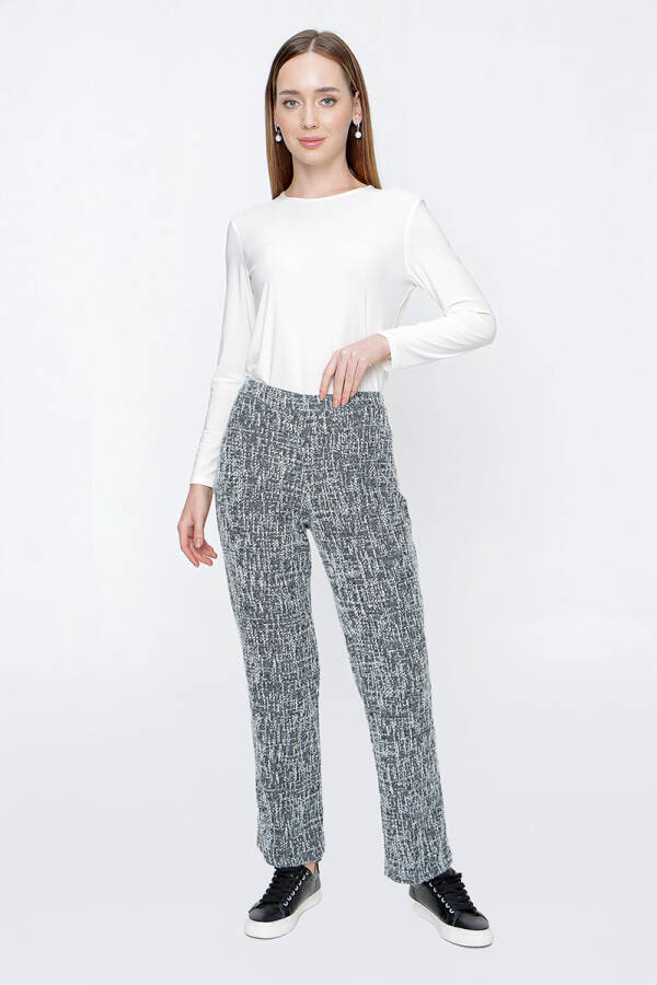 Siyah Triko Pantolon - 1