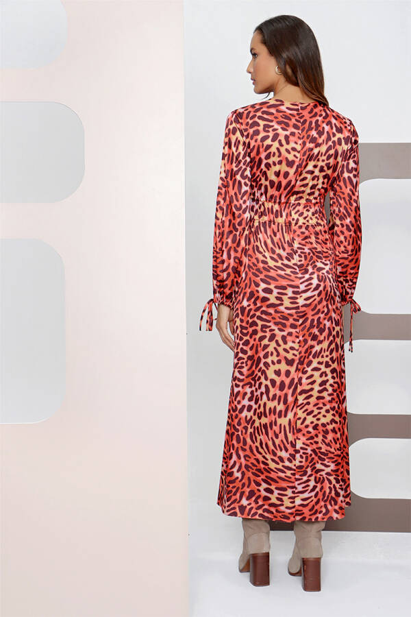 Taba Leopar Desen Elbise - 6
