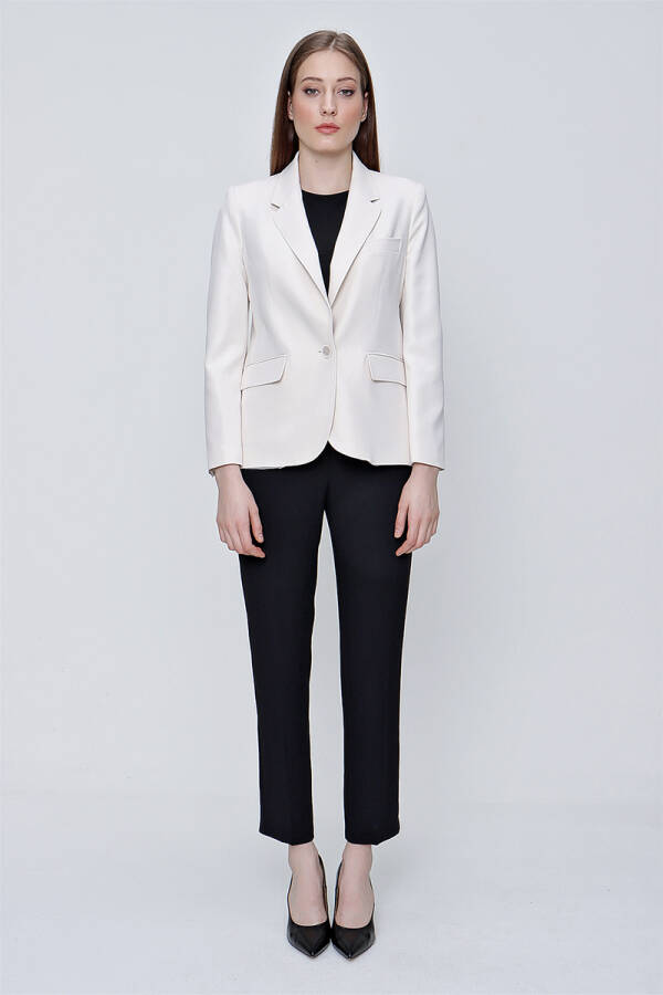 Taş Tek Düğme Spor Dikişli Ceket - 1