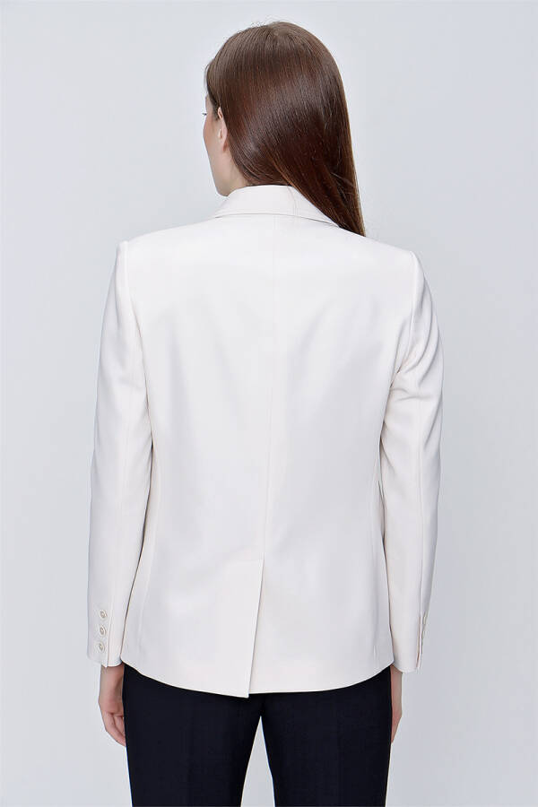 Taş Tek Düğme Spor Dikişli Ceket - 6