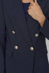Lacivert Kruvaze Blazer Ceket - 5