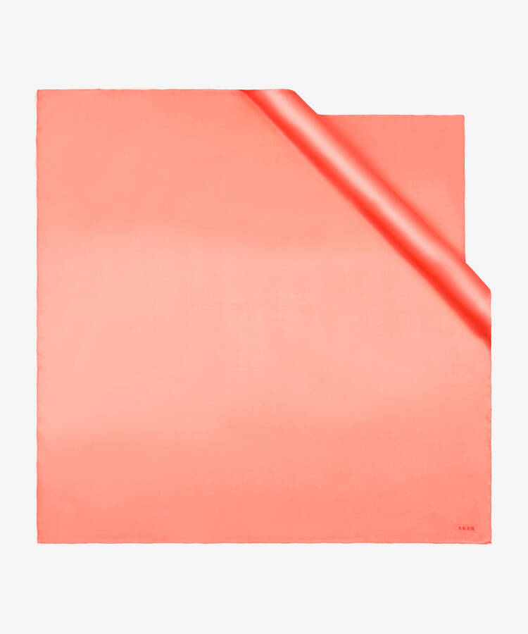 Düz Renk Aker Düz Swarovski Taşlı Ipek Eşarp - 1