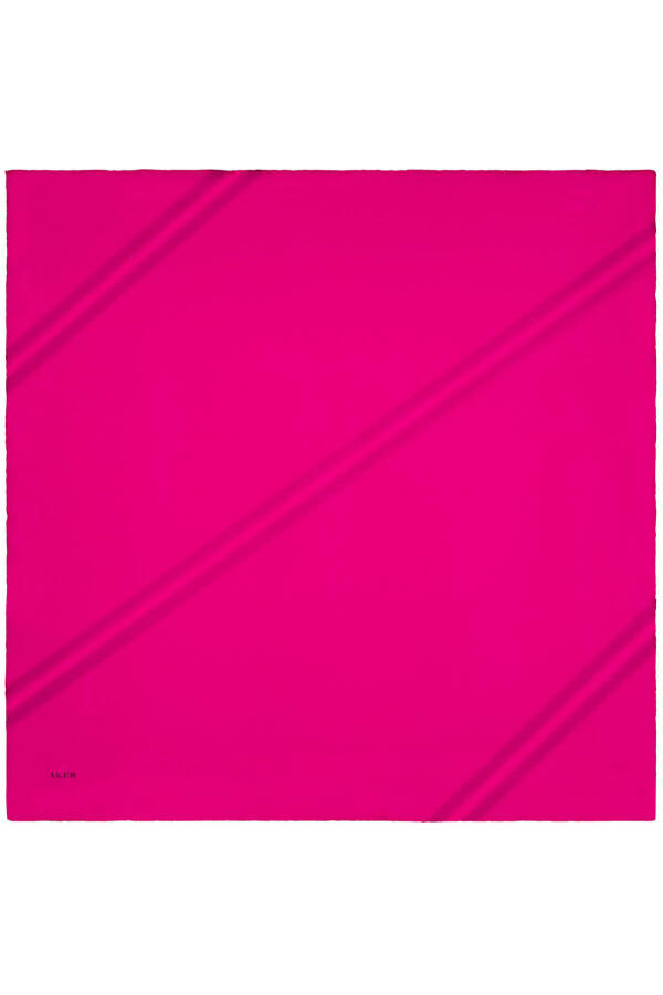 Düz Renk Aker Düz İpek Tivil Eşarp - 1