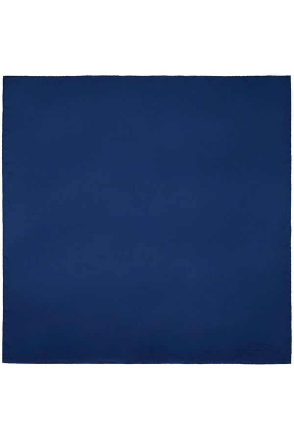 Koyu mavi Sport Rayon Eşarp - 1