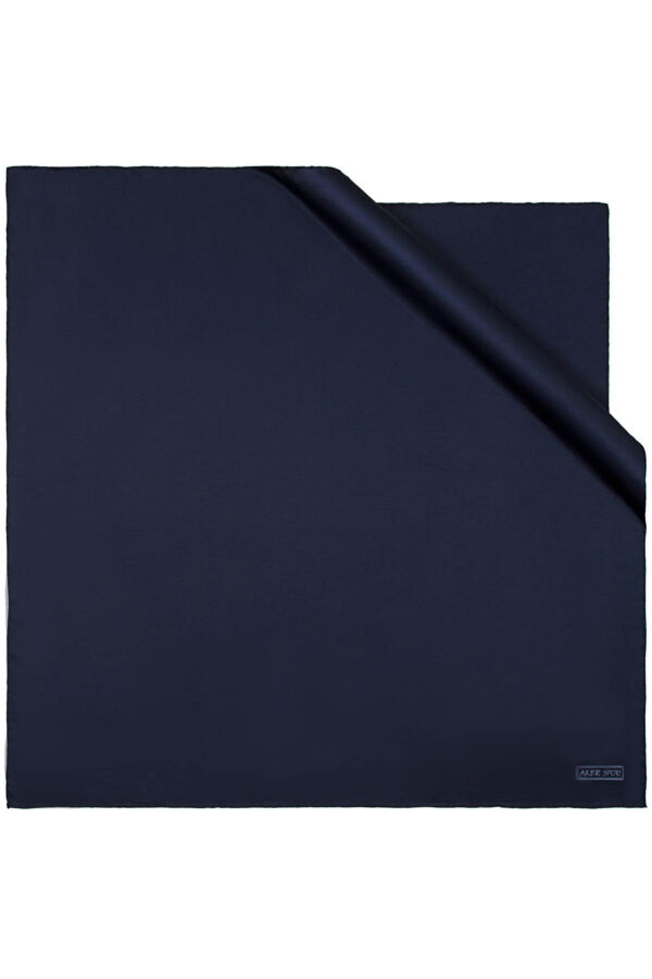 Koyu Lacivert Sport Rayon Eşarp - 1