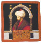 Renkli 60x60 Aker Pano Tivil Eşarp - 1