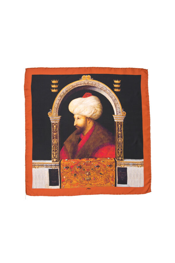 Renkli 60x60 Aker Pano Tivil Eşarp - Aker