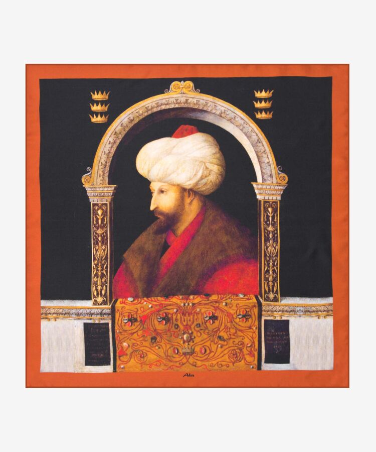 Renkli 60x60 Aker Pano Tivil Eşarp - Aker (1)