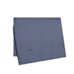 Mavi Düz İpek Koton Şal 