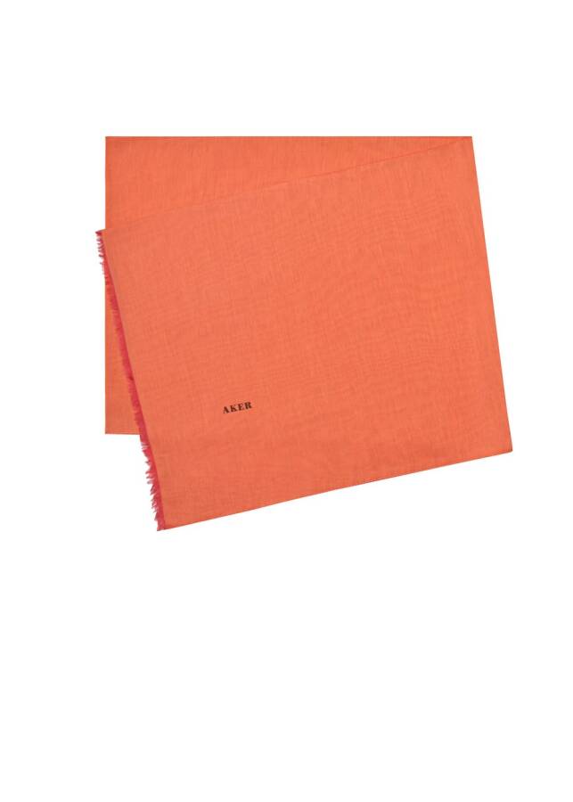 Turuncu 7070798 Düz İpek Koton Etol - Aker