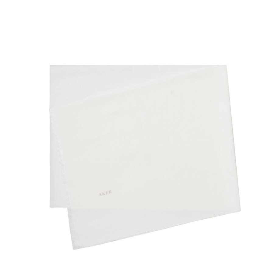 Ekru Düz İpek Koton Şal - 1