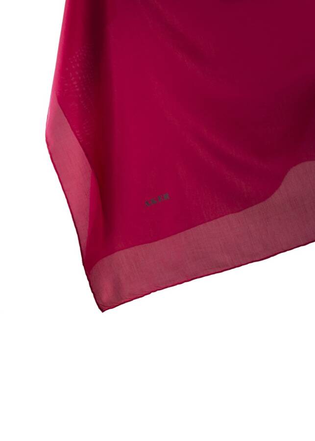 Düz Renk Aker Düz İpek Koton Eşarp - Yaz Serinliği (1)