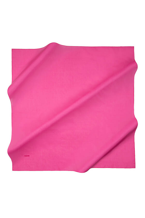 Düz Renk Aker Düz İpek Koton Eşarp - Aker