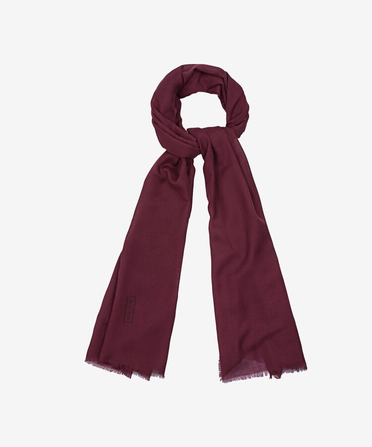 Bordo 70X180 Düz Wooltouch Şal - 1