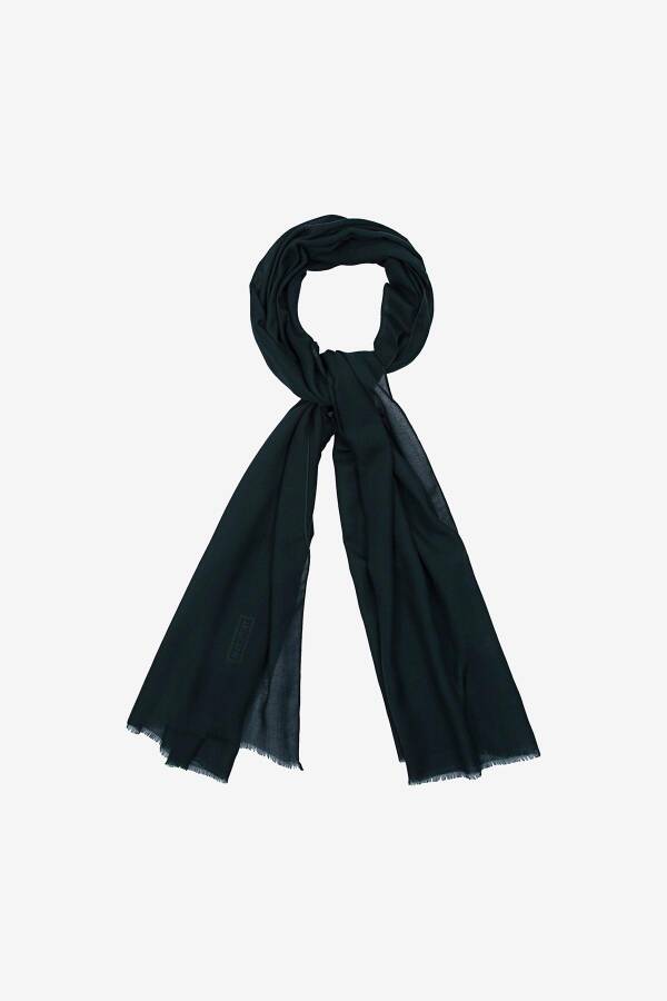 Yeşil 70X180 Düz Wooltouch Şal - 2