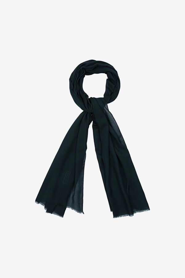 Yeşil 70X180 Düz Wooltouch Şal - 2