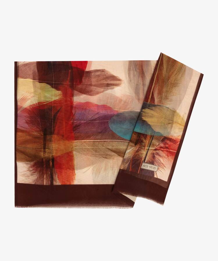 Kahverengi 70X180 Angel Şal - 1