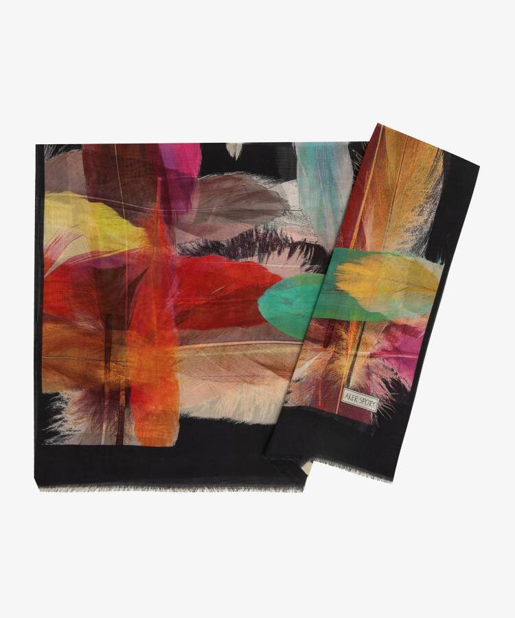 Lacivert 70X180 Angel Şal - 1