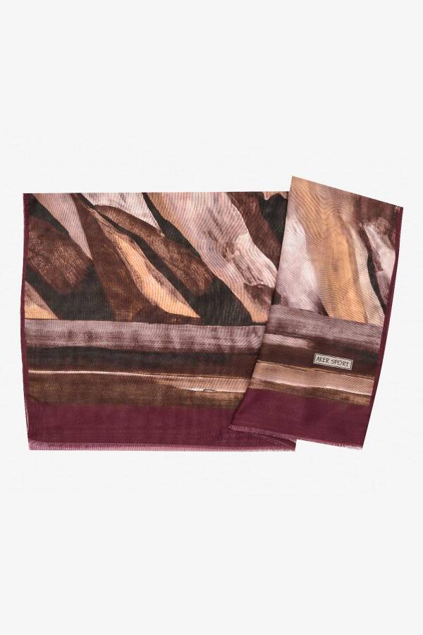 Mürdüm 70X180 Wooltouch Şal - 1