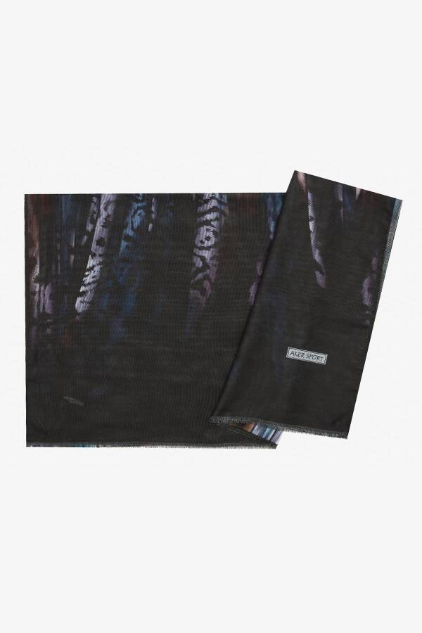 Siyah 70X180 Wooltouch Şal - 1