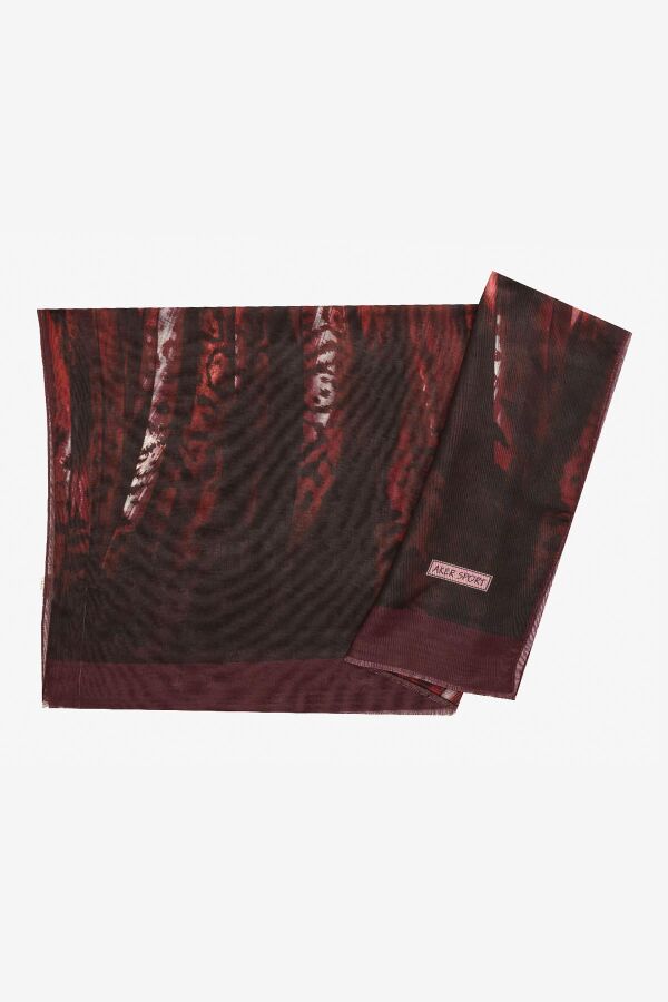 Bordo 70X180 Wooltouch Şal - 1