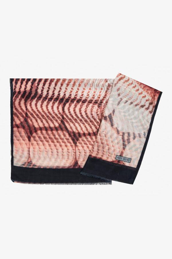 Lacivert 70X180 Wooltouch Şal - 1