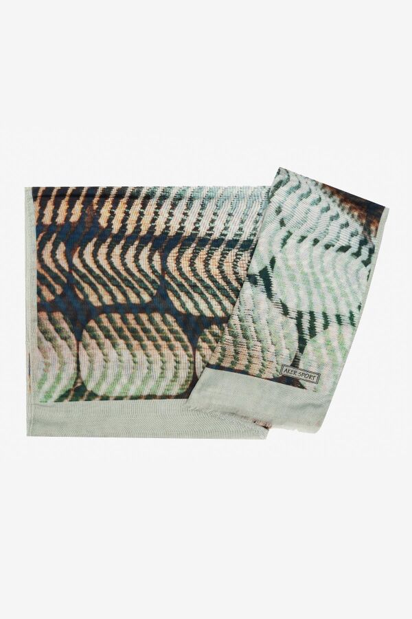 Yeşil 70X180 Wooltouch Şal - 1