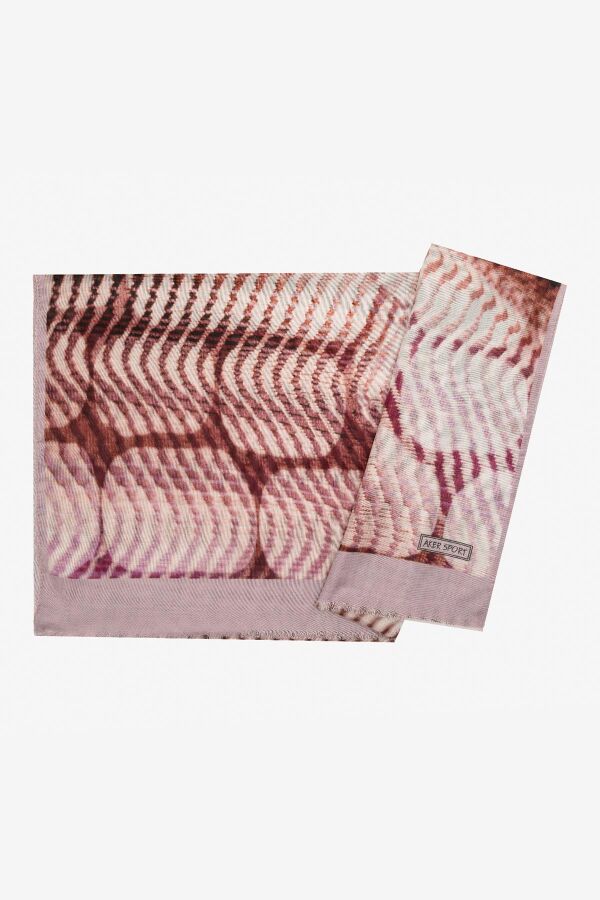 Pudra 70X180 Wooltouch Şal - Aker Sport