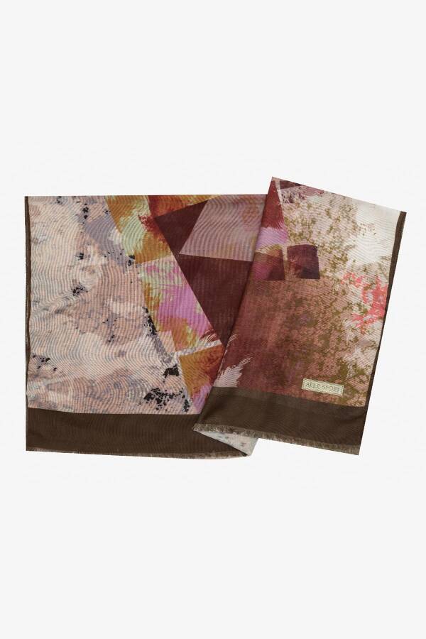 Kahverengi 70X180 Wooltouch Şal - 1