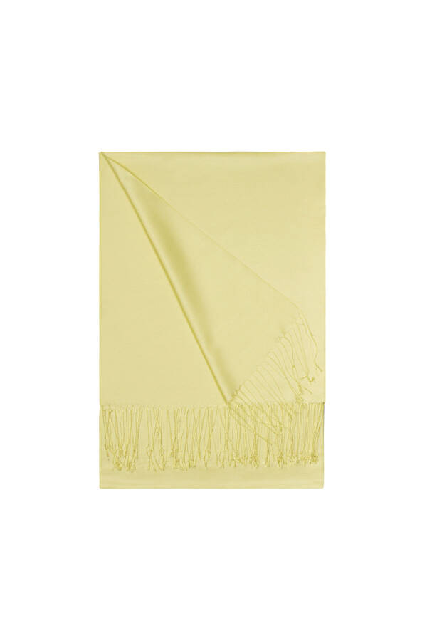 Yeşil 70X192 1010191 P.C. Reversible İpek Şal - 1