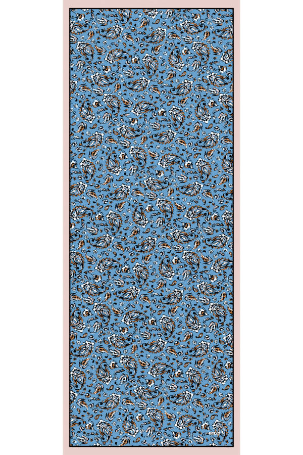 Açık Mavi 70X200 Arancia Modal Şal - 1