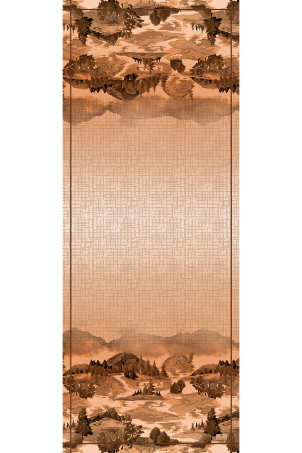 Somon Zebra Desenli 70X200 Modal Şal - ARANCIA