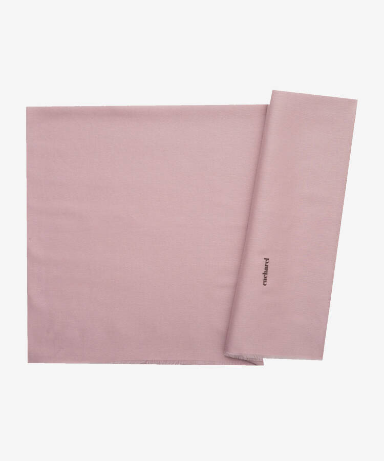 Pembe 70X200 Cacharel İpek Keten Koton Şal - 1