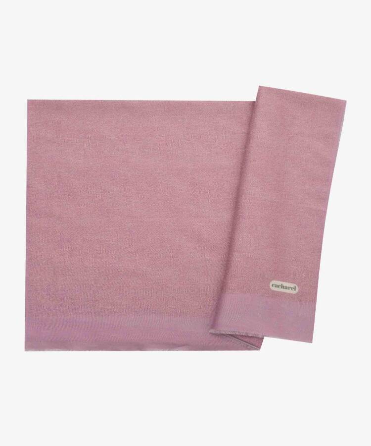 Pembe 70X200 İpek Keten Koton Şal - Cacharel
