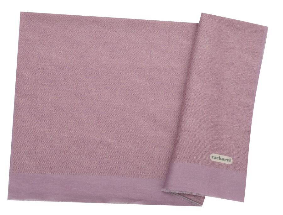 Pembe 70X200 İpek Keten Koton Şal - 1