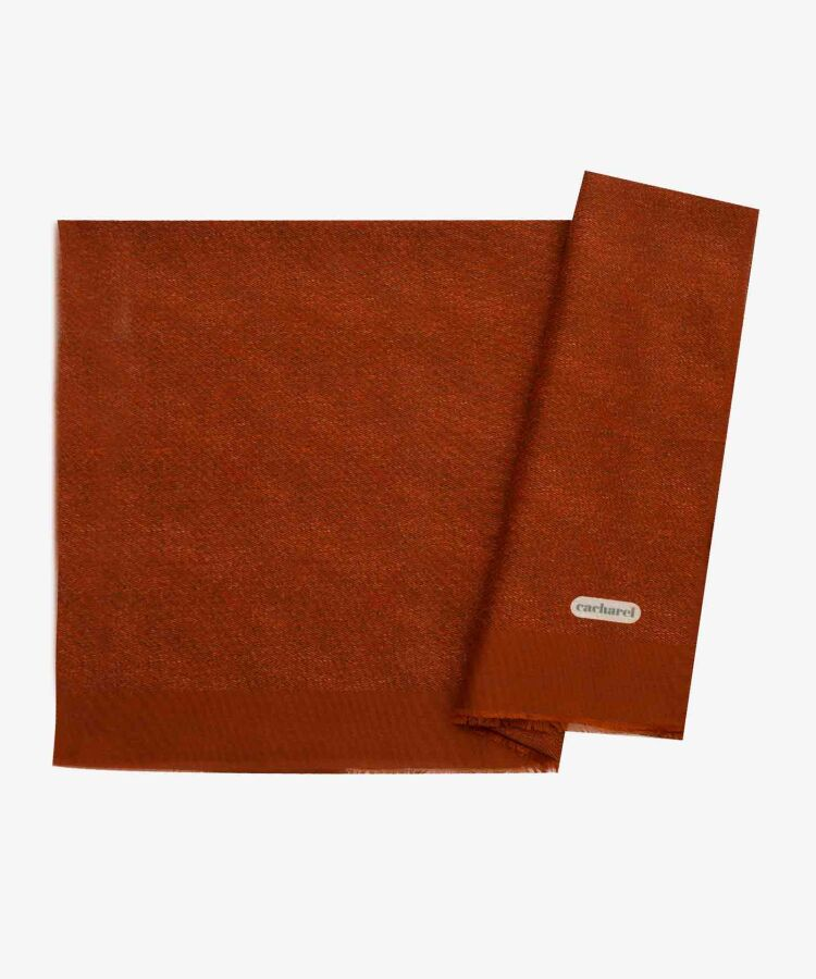 Mercan 70X200 İpek Keten Koton Şal - Cacharel (1)