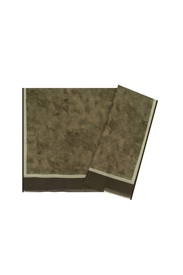 Yeşil 70X200 İpek Koton Şal - 1