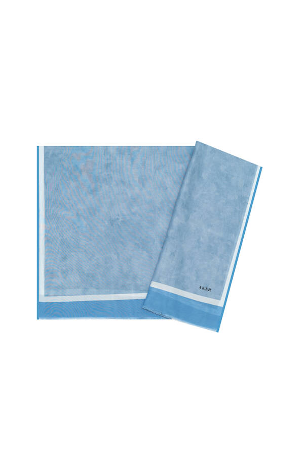 Mavi 70X200 İpek Koton Etol - Yaz Serinliği