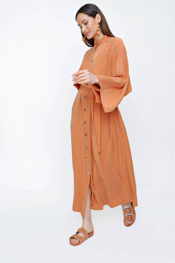 Tarçın Rüzgarlık Detaylı Pardösü - 3