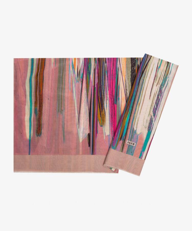 Renkli 75X200 Aker İpek Koton Etol - 1