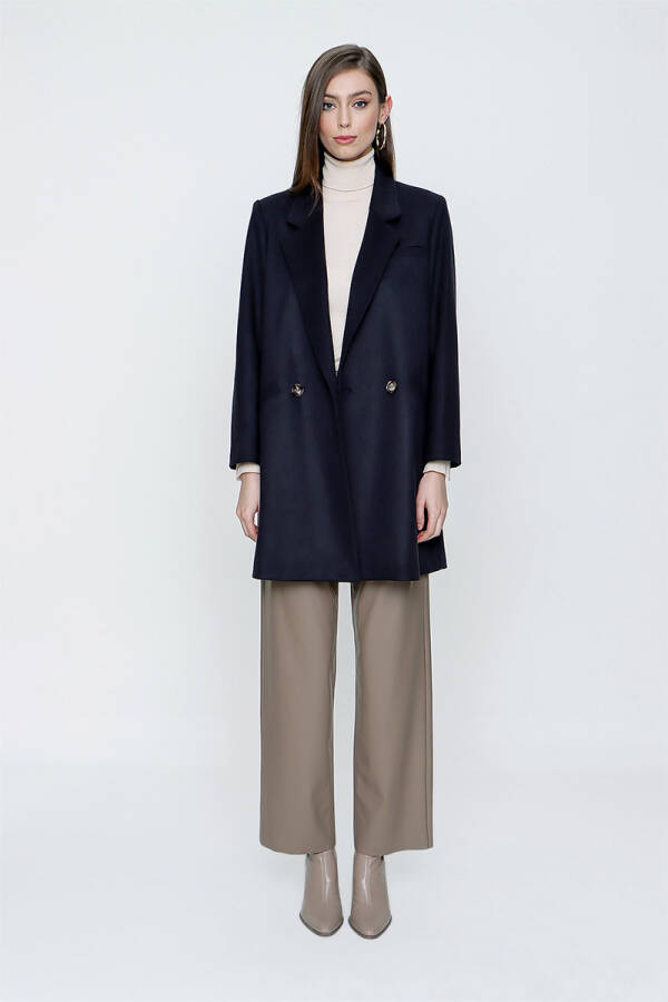 Lacivert Kruvaze Kapama Kaban - Aker